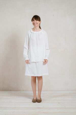 Oversized Ruffle Tunic Layla with Long Sleeves